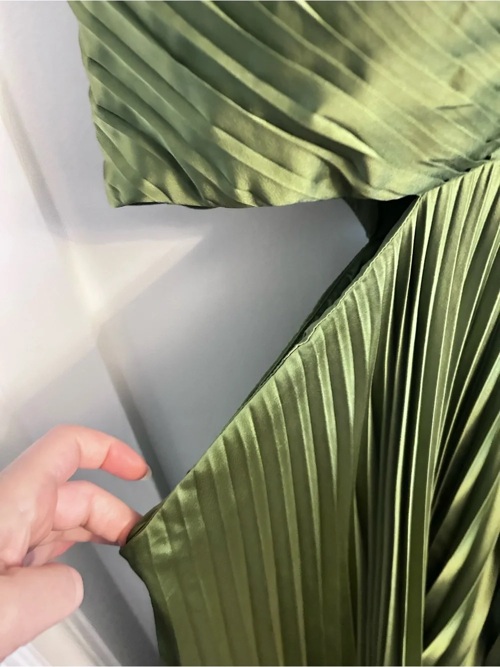 ABERCROMBIE AND FITCH GISELLE PLEATED CUTOUT MAXI DRESS XLT